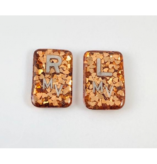 KB Copper Hearts X-ray Markers